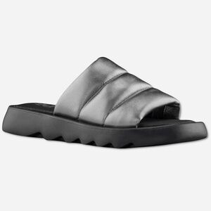 Cougar Julep Sandals - NWT Womens Size 7.5 Metallic Silver / Black - #47790-ZZ2